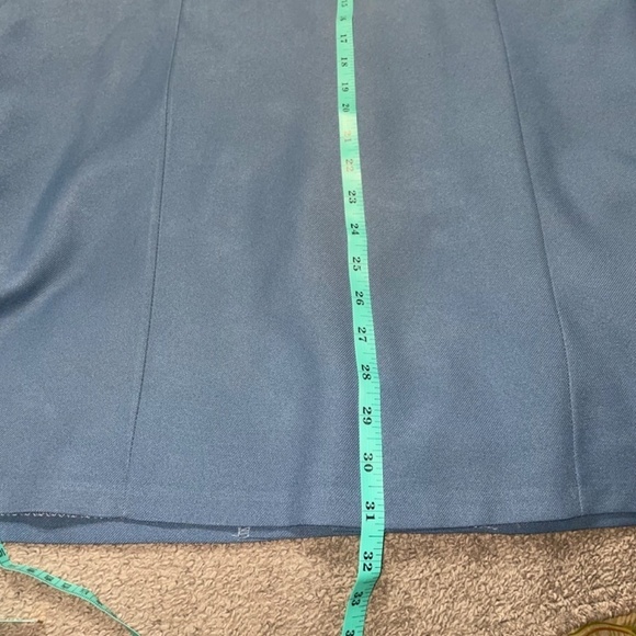 Mens 1970s Vintage Groovy Hippie Dagger Collar Shirt/Jacket Button Down Blue XL - Picture 13 of 15